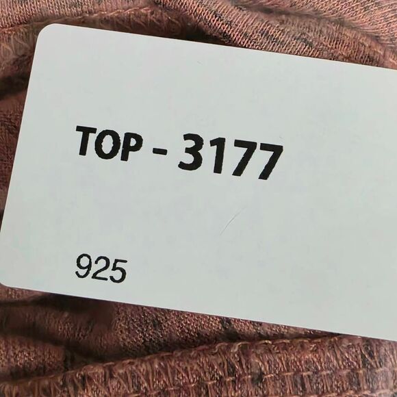 Maurices 24/7 Rust Red Varsity Stripe Tee Women’s L - Picture 5 of 5